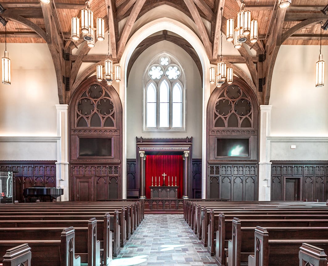 Wide view of church from the gallery