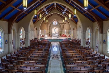 Wide view of church from the gallery