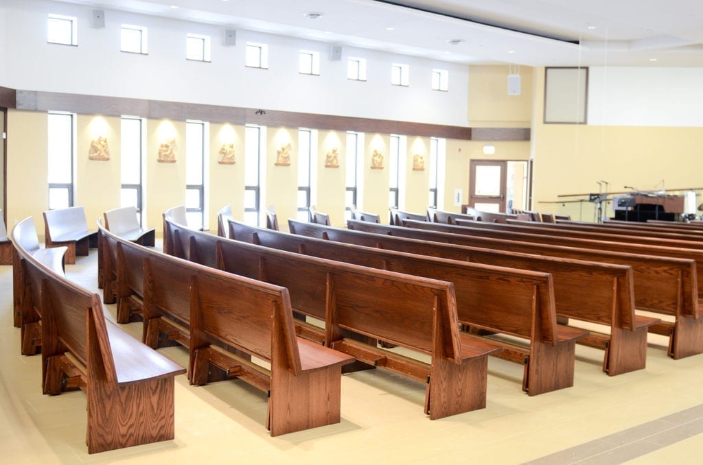 Row of pews