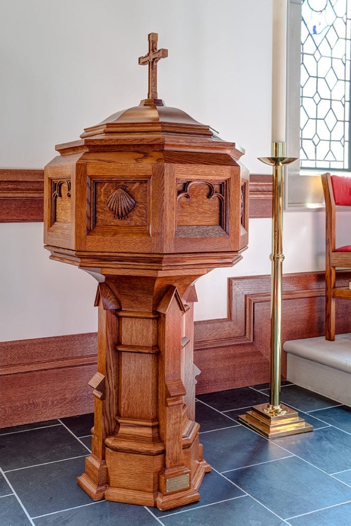 baptismal font