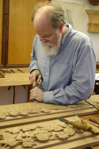 Carver Hand Carving Leaf Design