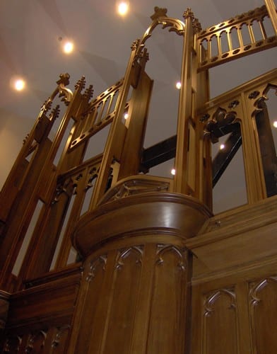 Organ Casework Close up Without Pipes