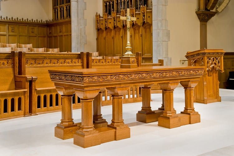 Communion Table with New Base and Reworked Top