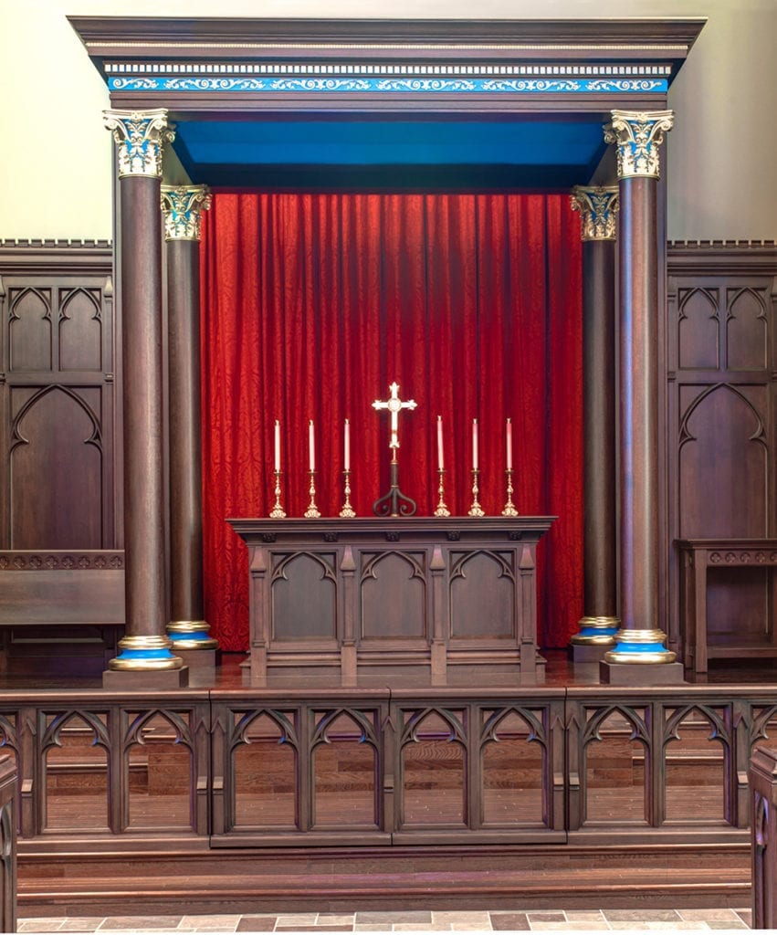 View of altar from the nave