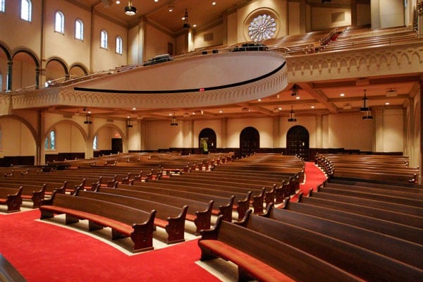 Radius Curved Nave Pews