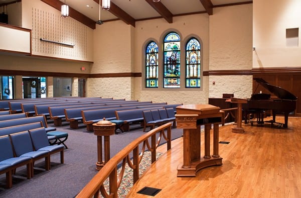 interior from pulpit