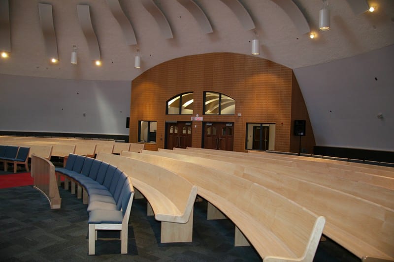 Radius Pews and Pew Chair Seating