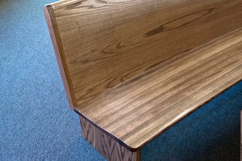 Radius Red Oak Pews