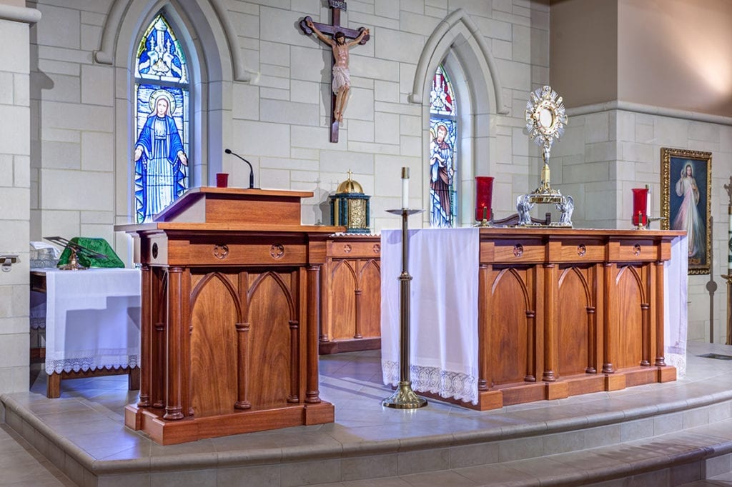 Podium and Altar